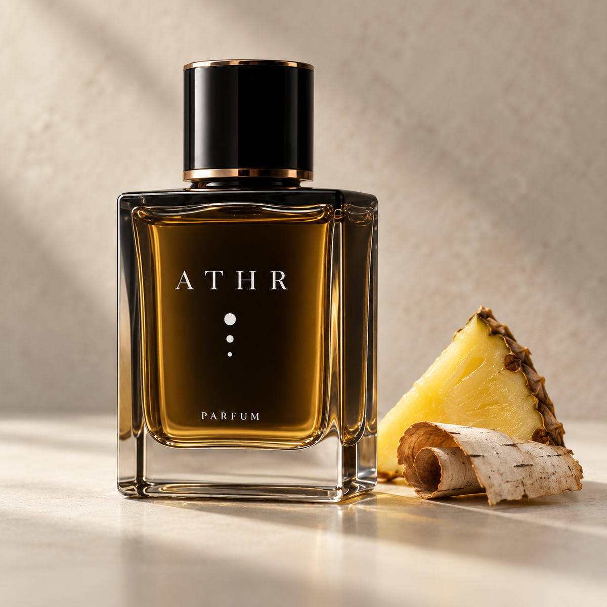 ATHR Seet eau de parfum bottle with fresh pineapple and birch bark