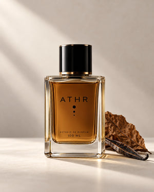 عطر Slow Burn من أثر ATHR، إكستريه دو بارفان 100 مل مع ورق تبغ مجفف وقرن فانيليا