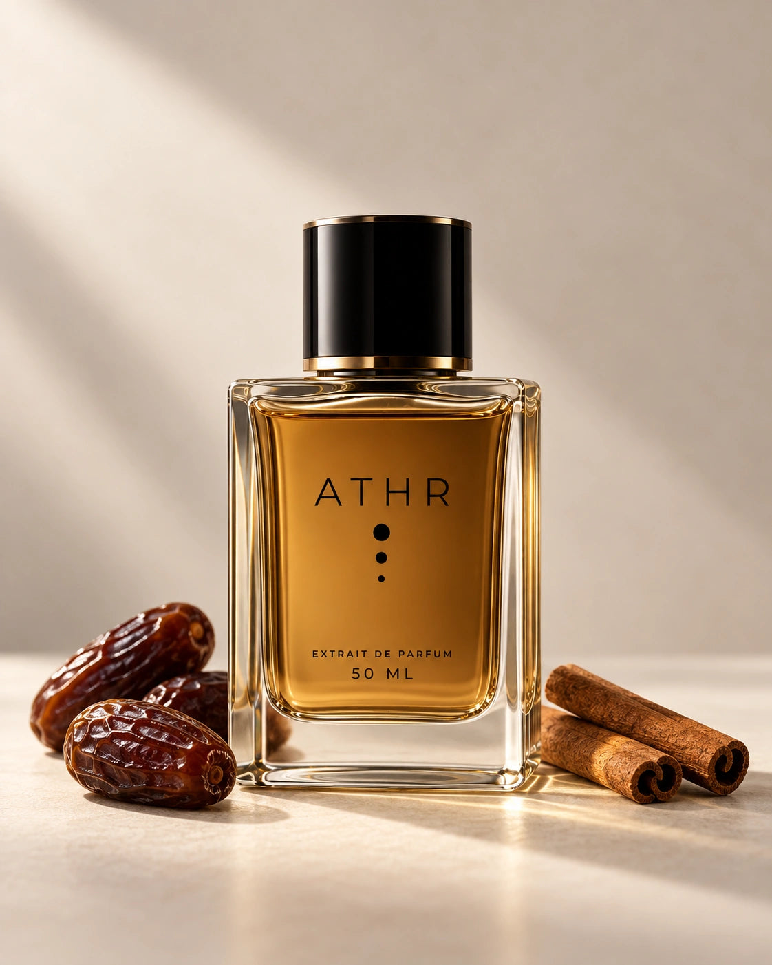 عطر Moonshine من أثر ATHR، إكستريه دو بارفان 50 مل مع تمر وأعواد قرفة
